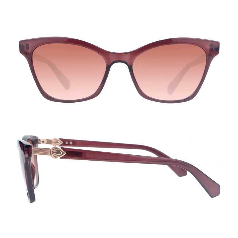 Women Cateye Combo with Metal Diomand Shape Deco Sunglasses 490583 1